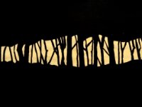 Bosje in avondlicht, 2019, acryl op MDF, 40 x 122